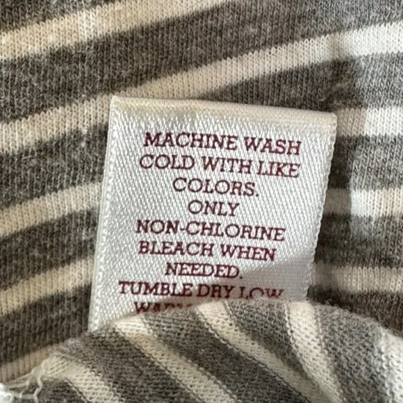 Gray Striped Tank Top w/ Gathered Hem - Picture 7 of 10